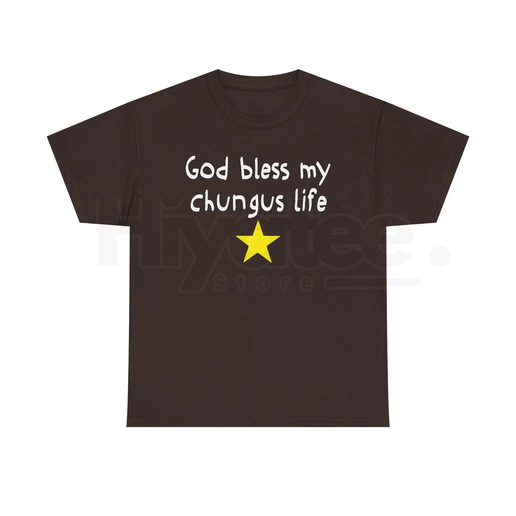 "God Bless My Chungus Life" Funny Meme T-Shirt – 100% Cotton Graphic Tee