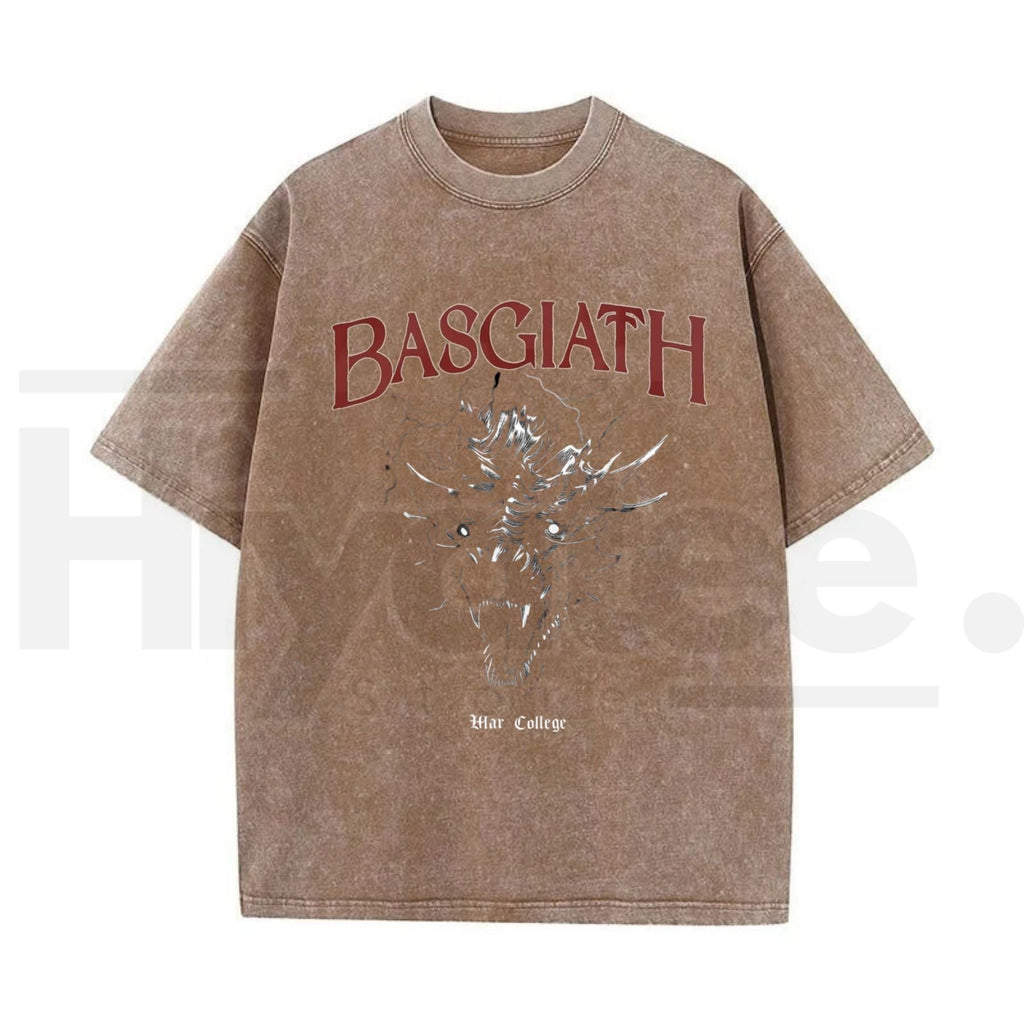 Basgiath War College T-Shirt – Vintage Fourth Wing & Iron Flame Bookish Shirt for Men & Women