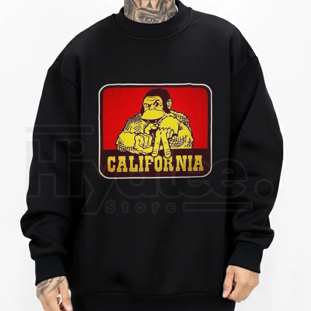 "California Monkey LA" – Chicano Style Streetwear Unisex Graphic Top