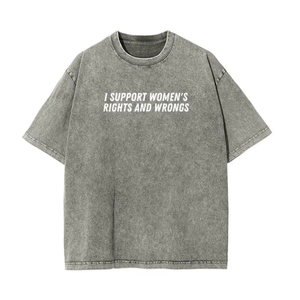 Washed Batik "Rights And Wrongs" T-Shirt
