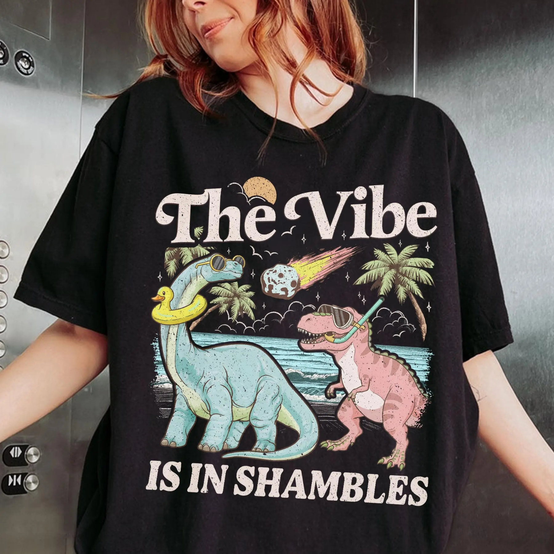"The Vibe Is In Shambles" Funny Quote Shirt
