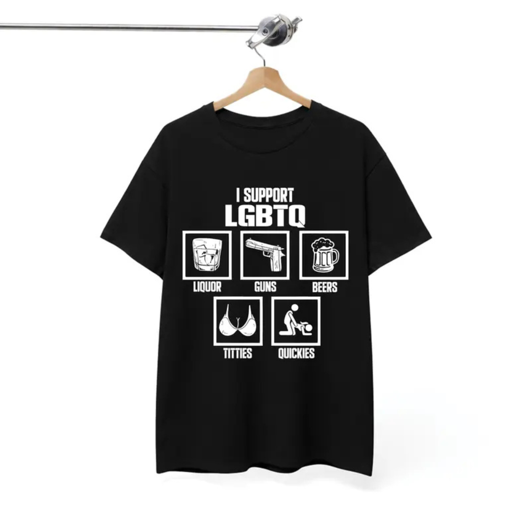 Funny "LGBTQ" Acronym Parody Shirt
