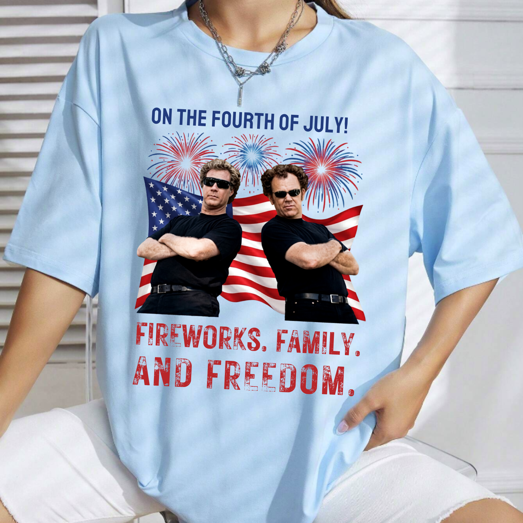 Boats Hoes and Freedom Funny T-Shirt