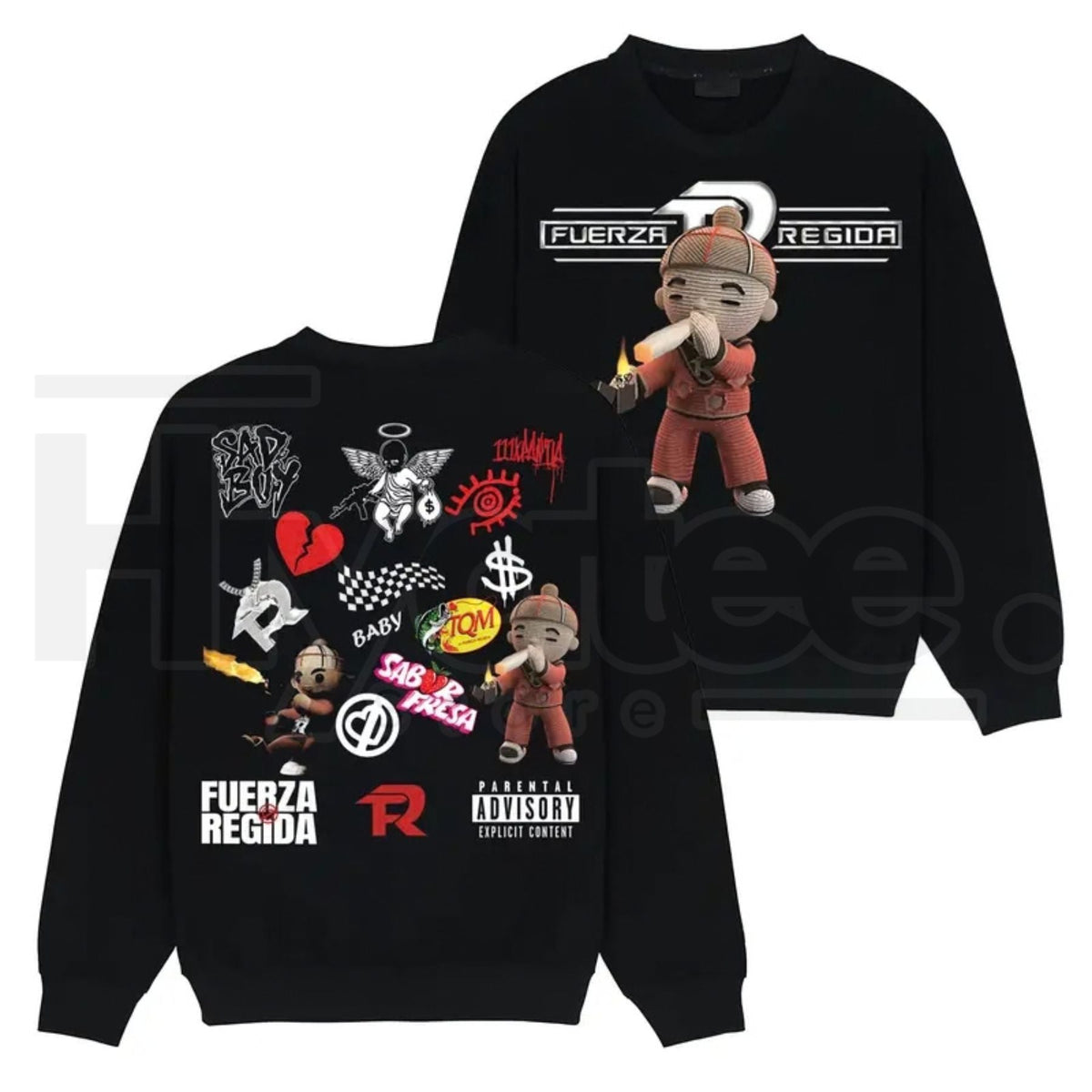 Vintage Fuerza Regida "All Top Songs" Graphic Tee – Latino Streetwear Merch