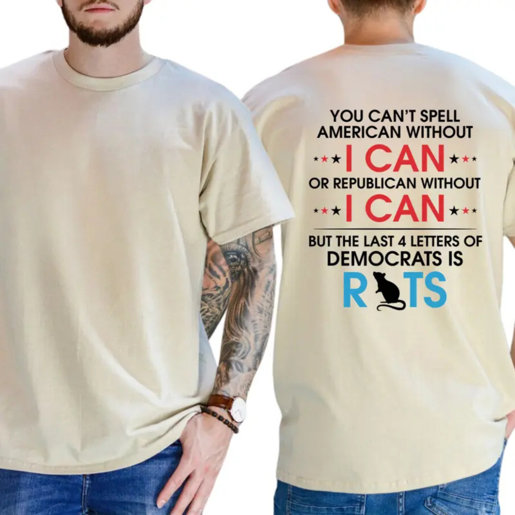 Retro Republican "I Can" T-Shirt – Sarcastic Political Humor Tee