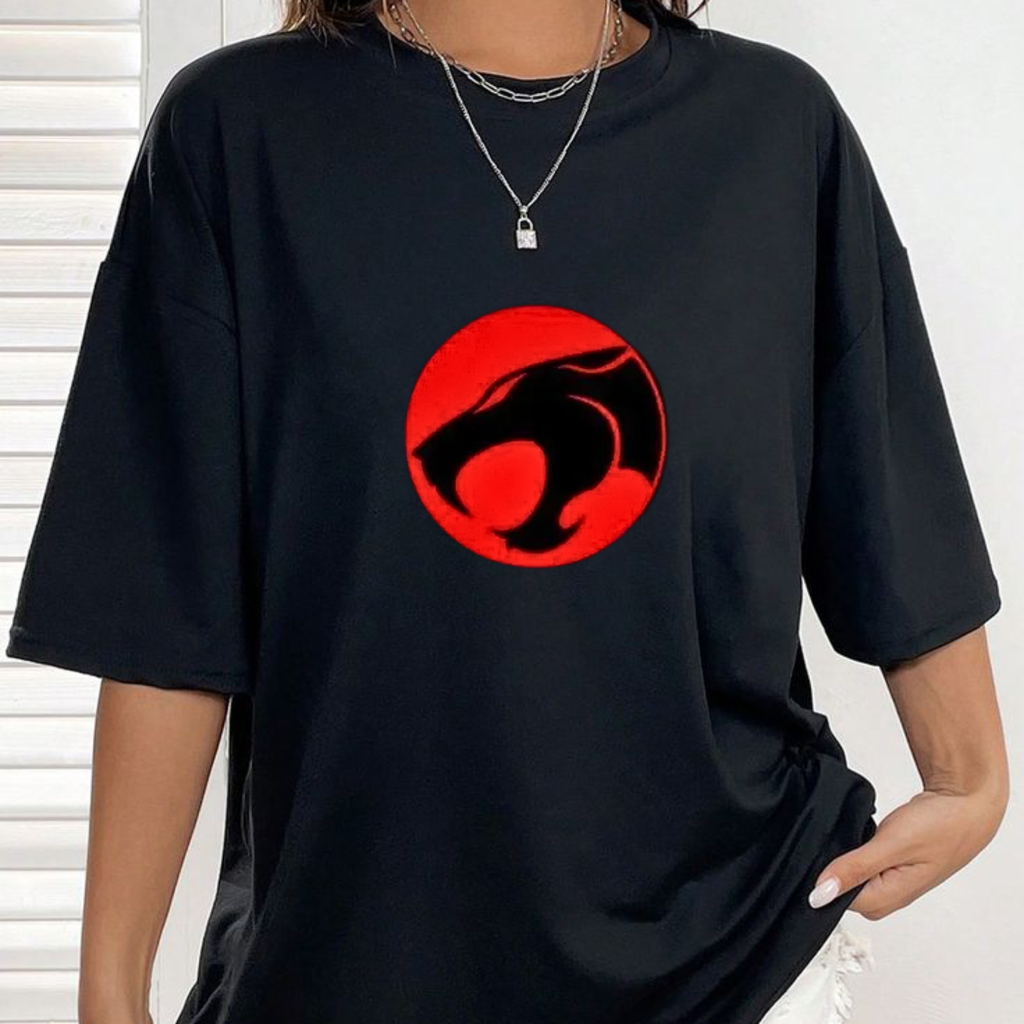 Retro Cartoon Cats T-Shirt – Vintage Anime Style Oversized Harajuku Graphic Tee