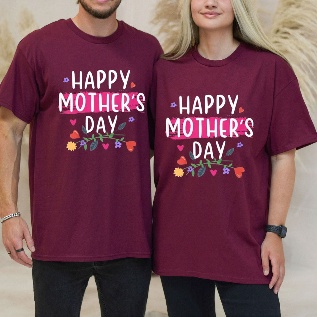 Happy Mother's Day 2025 Keepsake T-Shirt – Special 2025 For Mom Gift Idea Tee, Premium 100% Cotton Floral Celebration Top, Made in USA