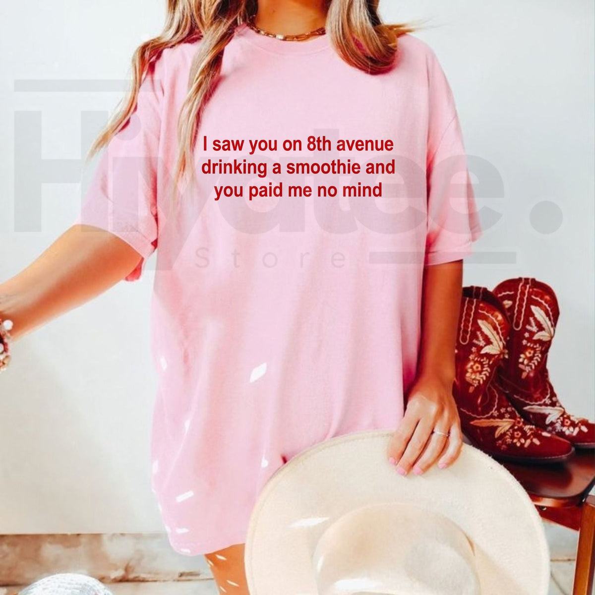 I Saw You on 8th Avenue Drinking a Smoothie T-Shirt – Niche NYC Missed Connection Tee