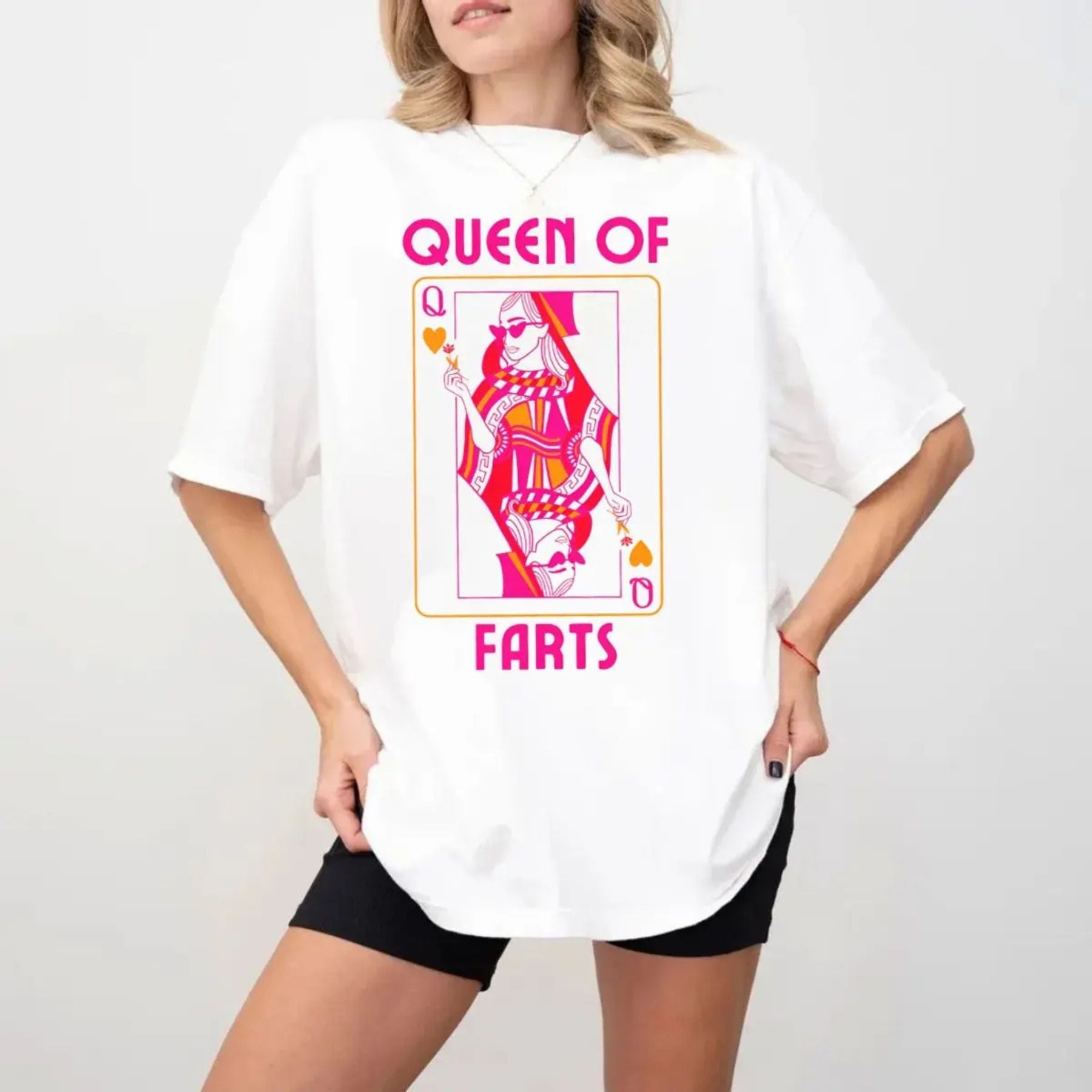 "Queen Of Farts" – Funny Joke Humorous Graphic Top