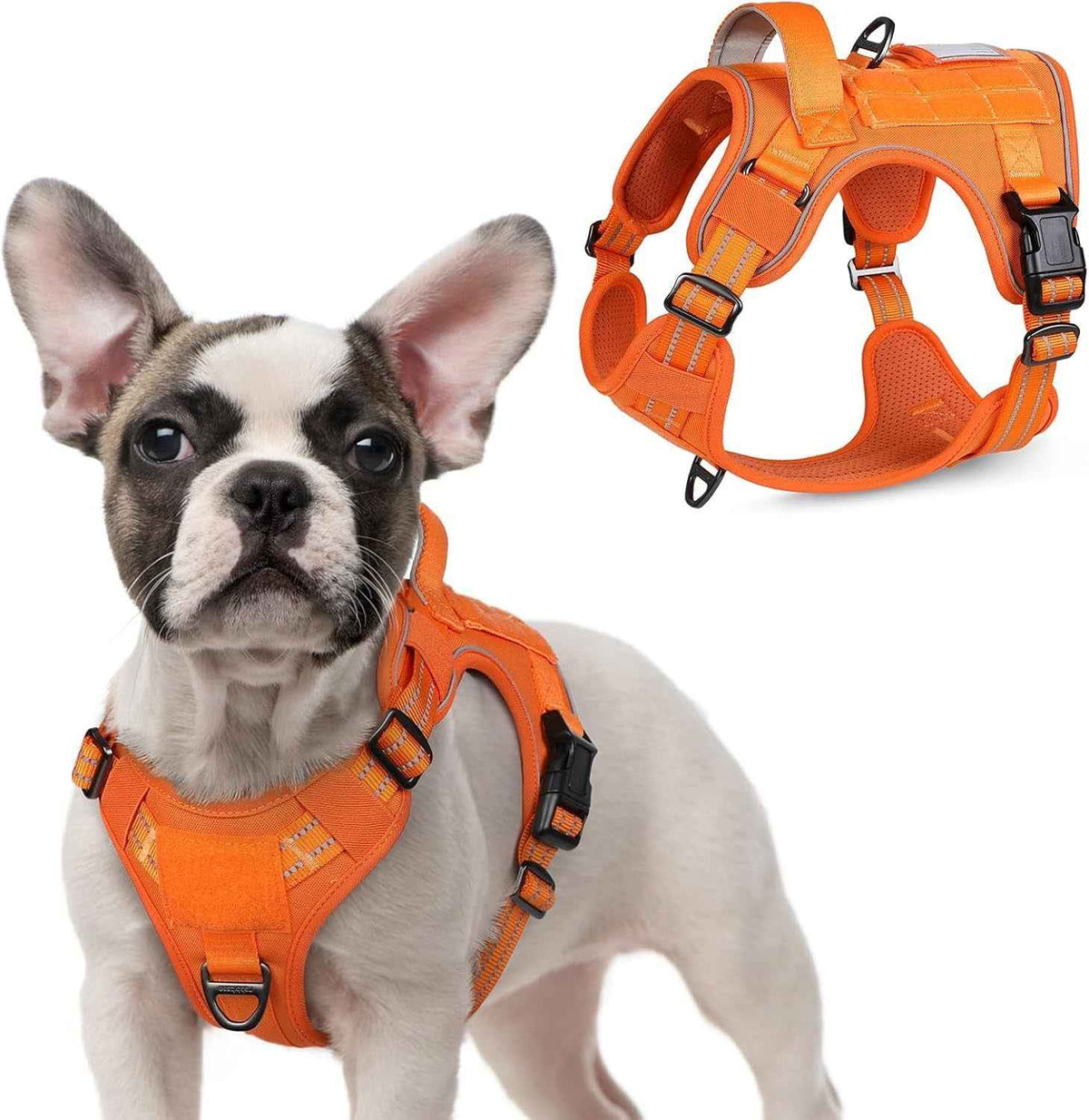 No-Pull Tactical Dog Harness MOLLE Vest with Handle