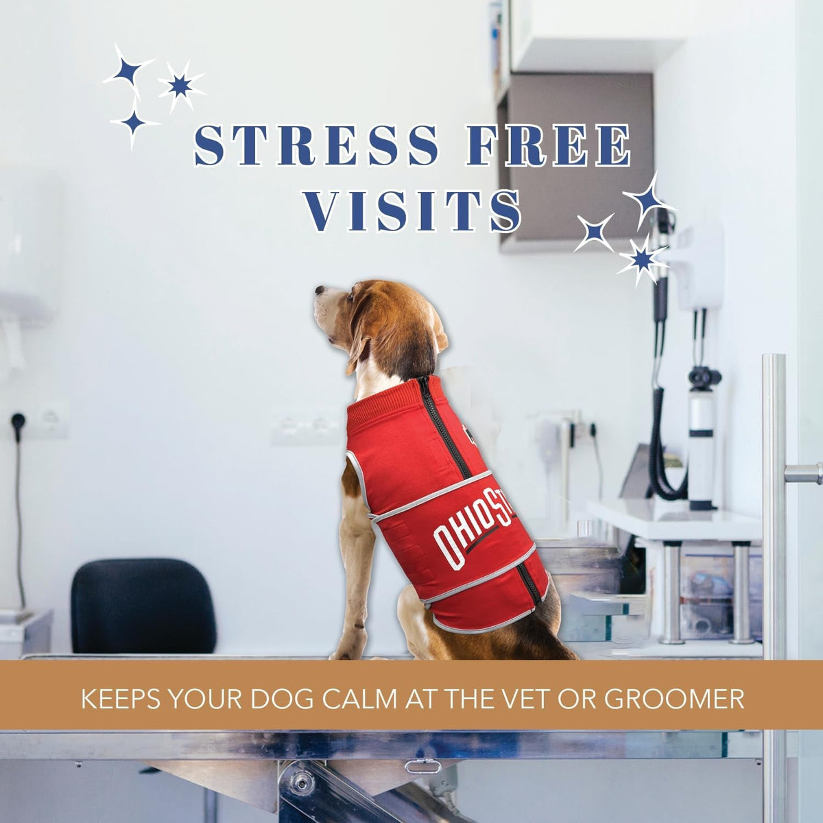 NCAA Calming Vest for Dogs & Cats – All Teams & Sizes