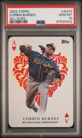 Graded 2023 Topps Corbin Burnes #AA10 All Aces Baseball Card PSA 10 Gem Mint