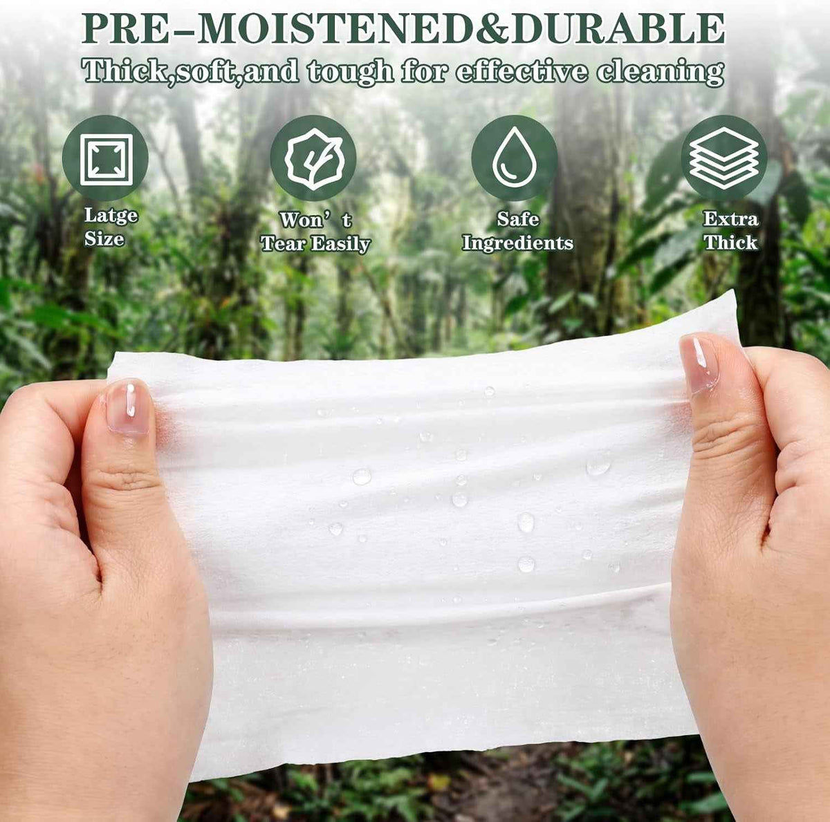 Reptile Habitat Cleaning Wipes – 2 Pack, 200 Count