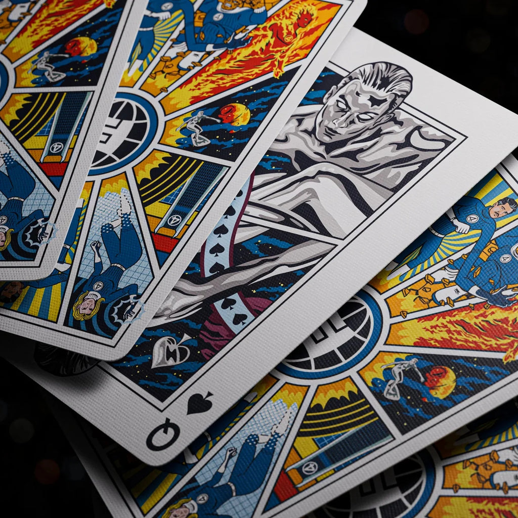 Theory11 Fantastic Four Playing Cards – Retro-Futuristic Marvel Edition