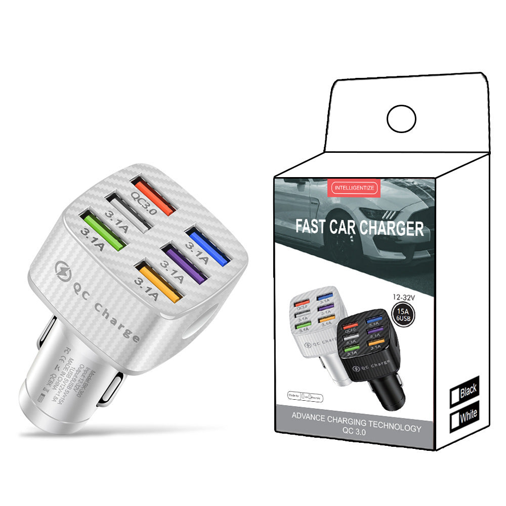 Square Car Charger 5V9V12V Smart
