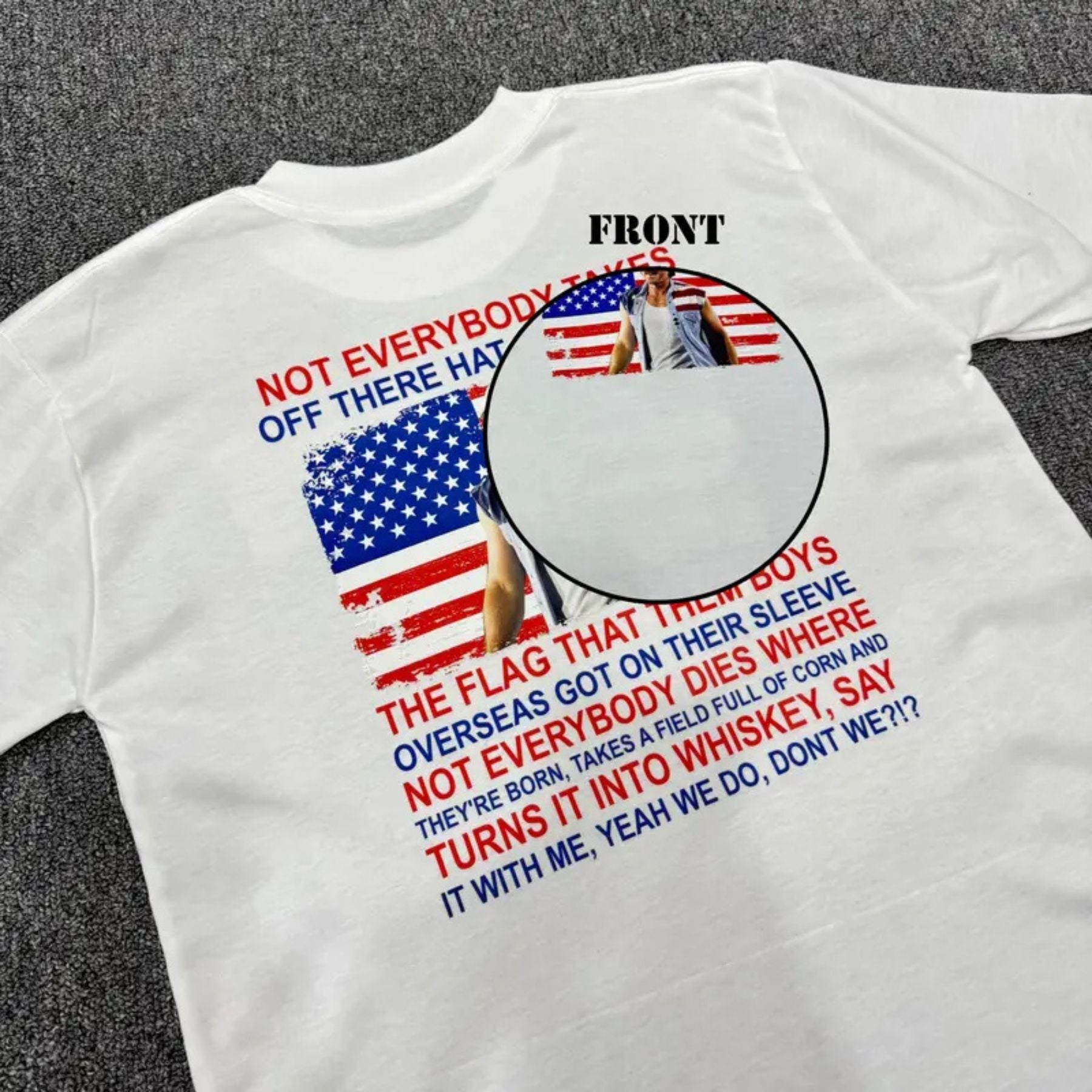 "4th of July" Country Music T-Shirt – Retro Patriotic Graphic Tee, Unisex Cotton Summer Shirt
