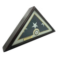 Flags Connections - 5x9 Burial/Funeral/Veteran Flag Elegant Display Case, Solid Wood, Cherry Finish