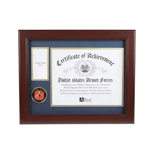 U.S. Marine Corps Medallion 8-Inch by 10-Inch Certificate and Medal Frame