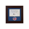 American Flag Medallion 4-Inch by 6-Inch Landscape Picture Frame