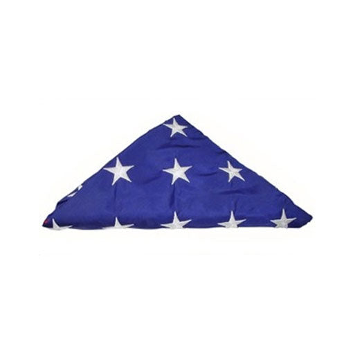 Folded American Flag, Pre Folded American Flag - 3ft x 5ft American Flag or 5ft x 9.5ft American Burial Flag.