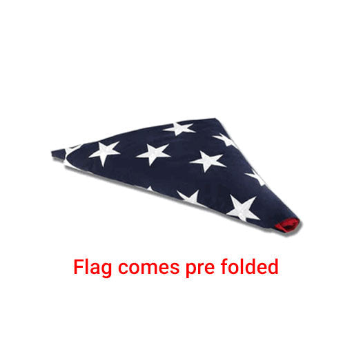 Pre Folded American flag – Great for flag display cases, flag frames, and flag display - 3 ft x 5 ft Cotton Flag.