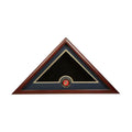 US Flag Display Case with Marine Corps Medallion.