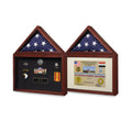 Air force Flag and medal display box- Shadow Box - Fit 5' x 8' flag.