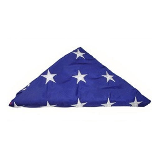 Flags Connections - Pre-Folded American Flags for Flag Display Cases - 5ft x 9.5 ft Flag, American Burial Flag.