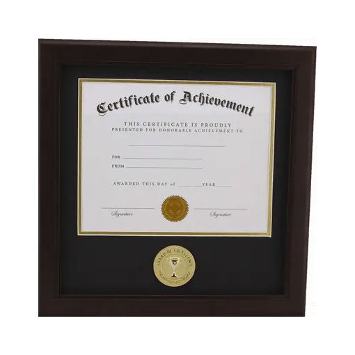 Award of Excellence 8-Inch by 10-Inch Certificate Frame - Mahogany