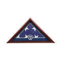 Medallion Flag Display Case, Memorial Flag Display case - Air Force Blue.