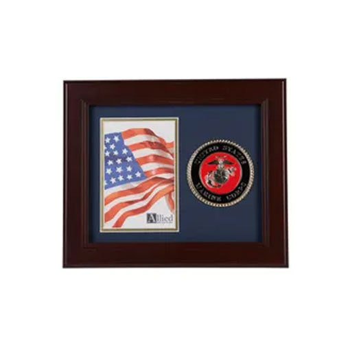 U.S. Marine Corps Medallion 4-Inch by 6-Inch Portrait Picture Frame