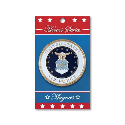 Heroes Series Air Force Medallion Large Magnet - Size 3.75Inches.