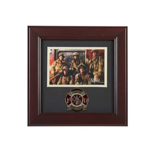 Firefighter Medallion 4-Inch by 6-Inch Landscape Picture Frame