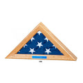 Flag Display Case for 4x6 flag - Oak Finish.