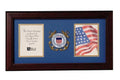 Flag Connections US Coast Guard Medallion Double Picture Frame - Two 4 x 6 Photo Openings