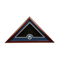 US Flag Display Case with Aim High Air Force Medallion.
