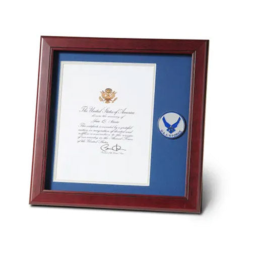 Aim High Air Force Medallion 8-Inch by 10-Inch Presidential Memorial Certificate Frame