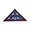 US Flag Display Case with US Flag Medallion.