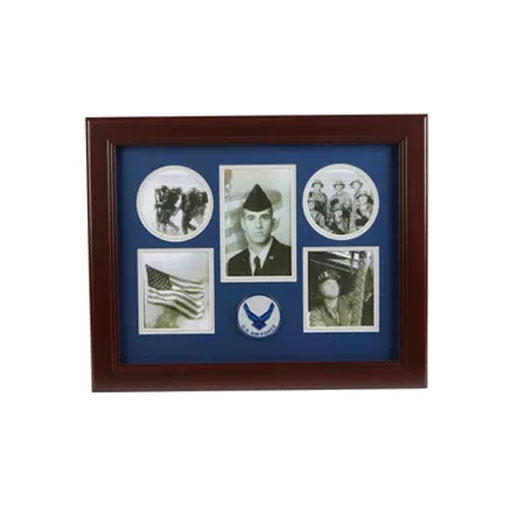 Aim High Air Force Medallion 5 Picture Collage Frame