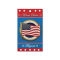 Flags Connections - Heroes Series US Flag Medallion Large Magnet - 3.75 Inches.