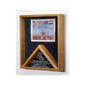 Flag case - Shadow Box - Walnut Material.