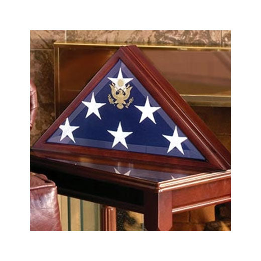 American Burial Flag Box - 3 ft x 5 ft American Flag or 5 ft x 9.5 ft American Burial Flag.