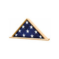 Ceremonial Flag Display Triangle - Fit 3' x 5' Flag or Fit 5' x 9.5' Casket Flag.