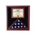Flag and Document Display Case - Fit 4" x 6" flag.