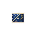 Medal Flag Case made actual service uniform fabrics - Oak