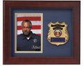 Flag Connections Police Officer Vertical Picture Frame.
