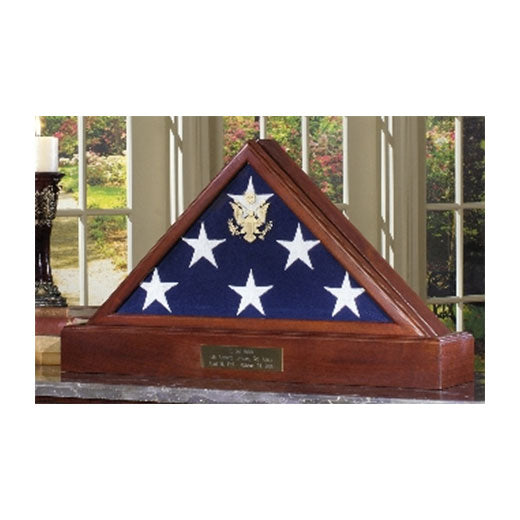 Large Flag Display case for 5 x 9.5 Flag - Burial Flag - 5ft x 9.5ft flag, American Burial Flag.