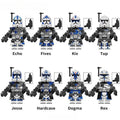 501st Legion Clone troopers Set of 8 | Lego Star Wars Minifigures Custom Toys 1