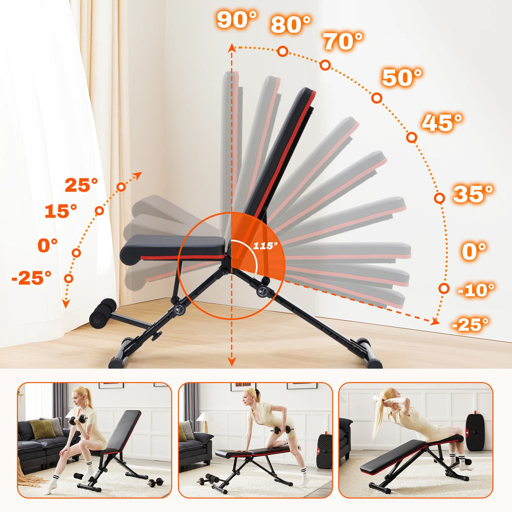 Adjustable Fitness Bench for Home Gyms