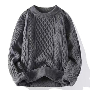 Grey round neck